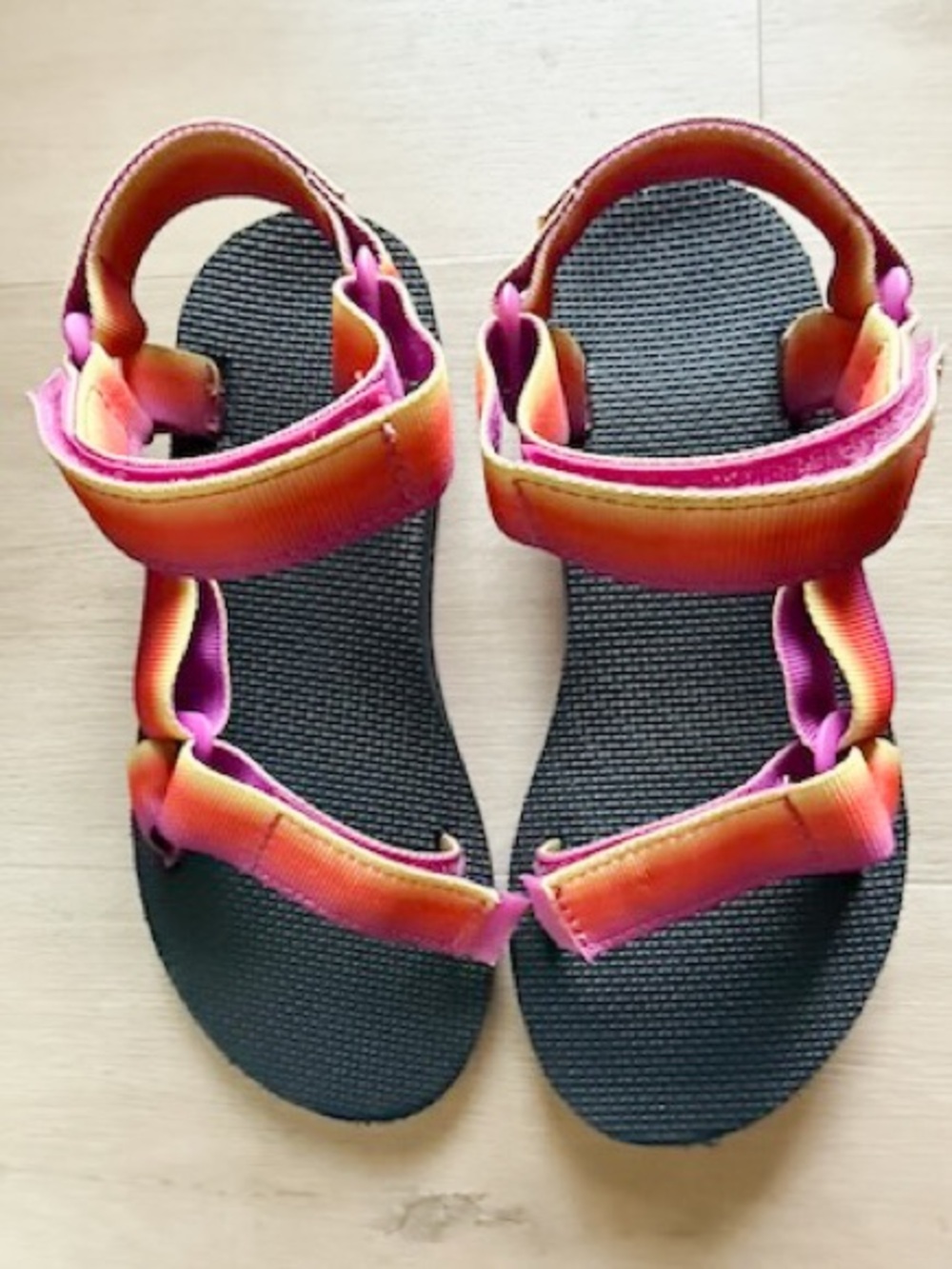 Women's Outdoor Teva Sandals - Pink Orange Gradient